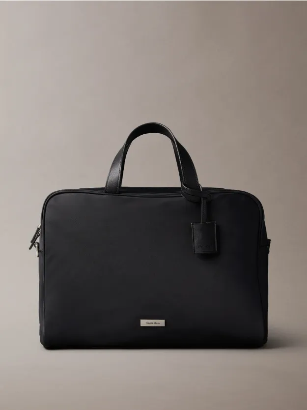 Black Matte Nylon Commuter Bag