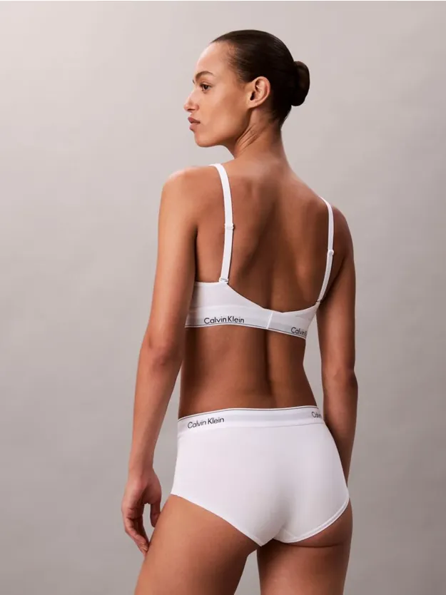 White براليت ببطانة خفيفة من مجموعة آيكون كوتن مودال