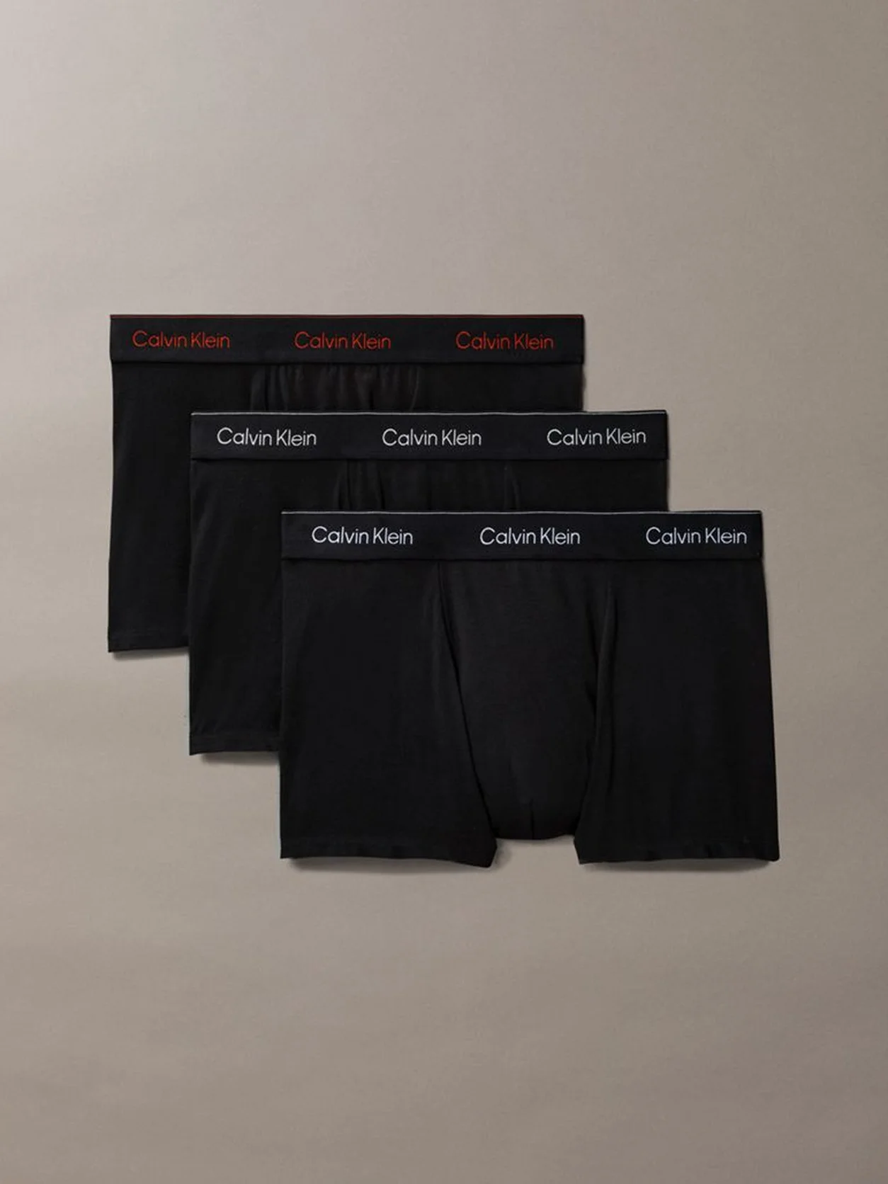 Black w/ Chalk Logo/Black w/ Currie طقم سراويل داخلية Icon Cotton Stretch من 3 قطع